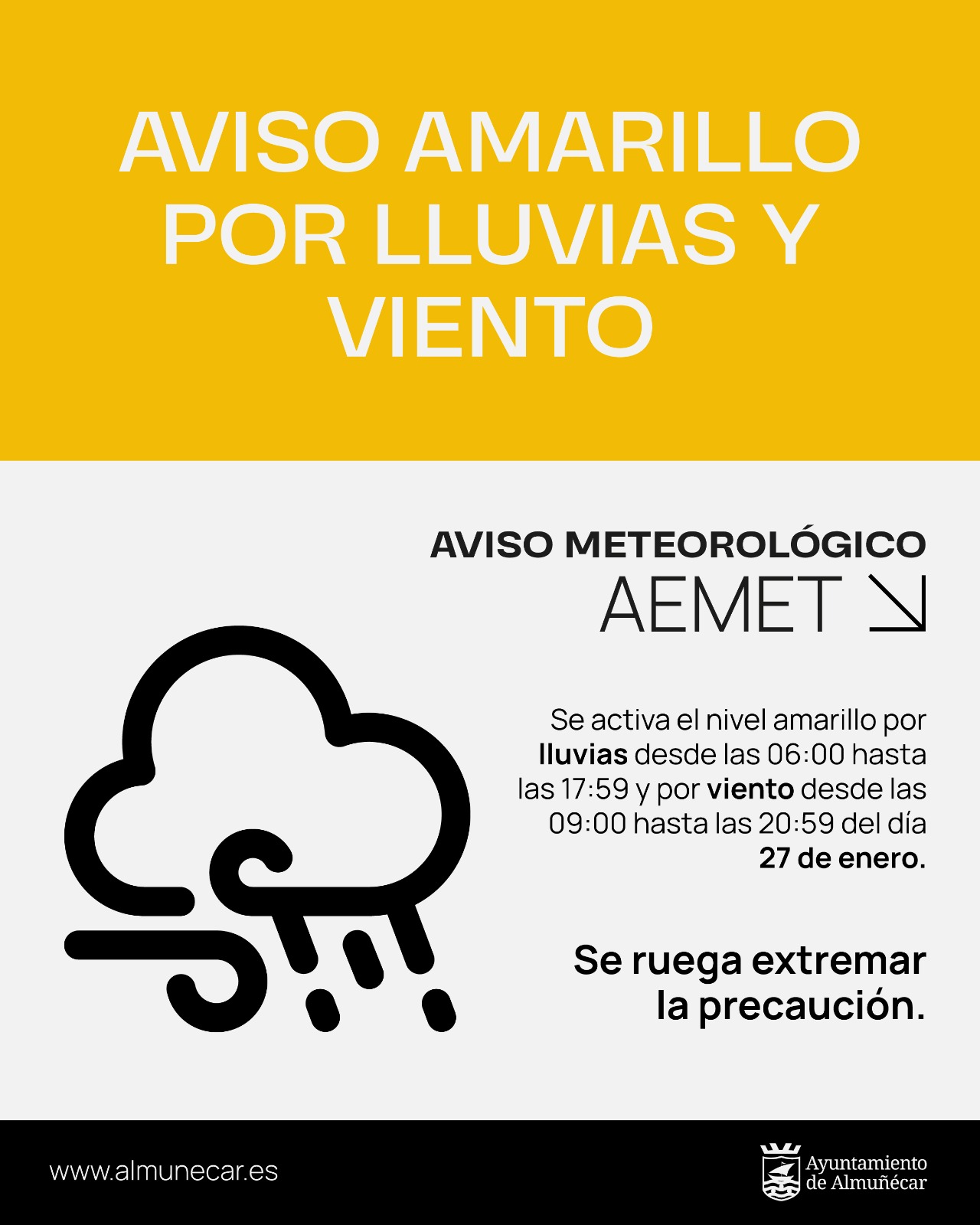 El Ayuntamiento de Almuñécar pide extremar la precaución ante las alertas por fenómenos costeros